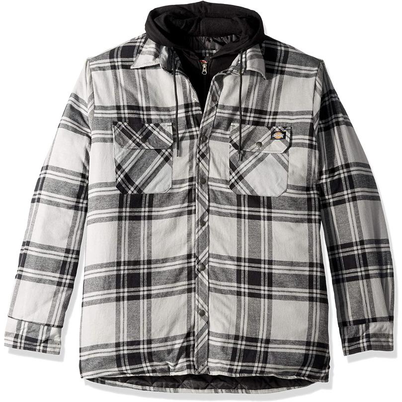 新品未使用 ディッキーズ フランネルシャツジャケット フード付き Dickies（ディッキーズ） 中綿ジャケット メンズ 大きいサイズ