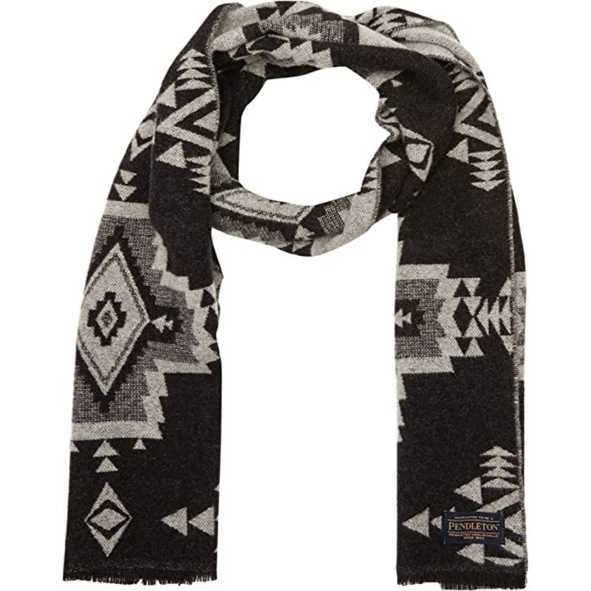 SALE！PENDLETON ペンドルトン WOOL ジャガード スカーフ マフラー BLACK ROCK POINT イタリア製｜dukesstore｜02