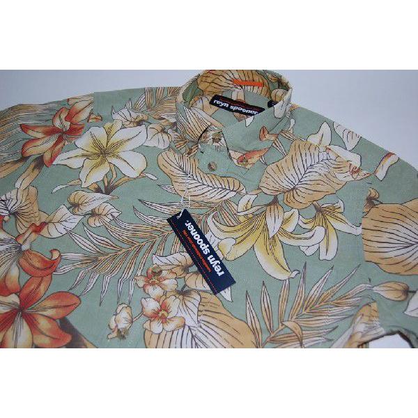 Reyn Spooner レインスプーナー ハワイアンシャツ uluwehi-sage｜dukesstore｜03