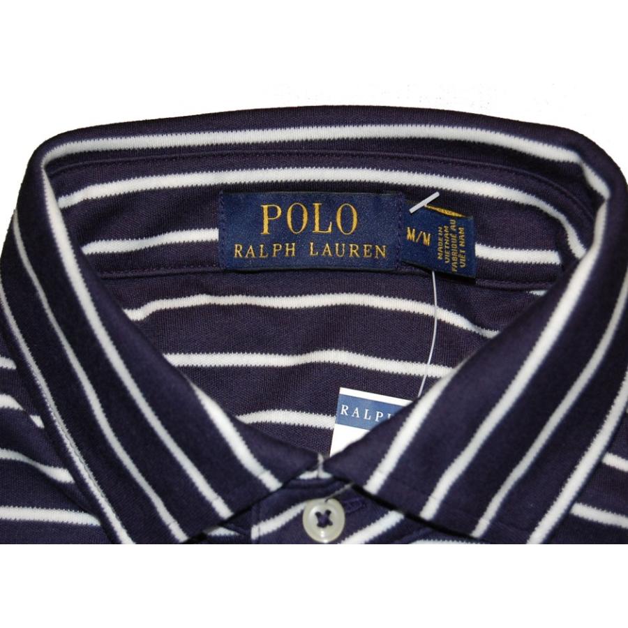 Polo RalphLauren ポロ ラルフローレン 天竺 ボーダーポロシャツ NAVY/WHITE｜dukesstore｜05