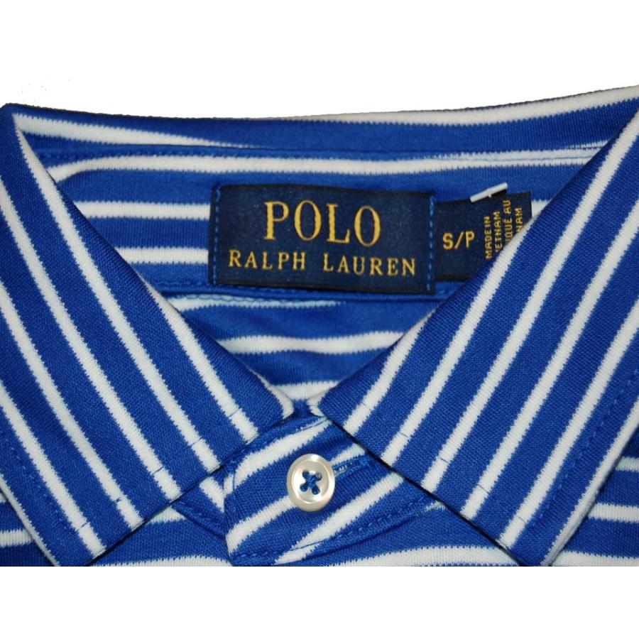 Polo RalphLauren ポロ ラルフローレン 天竺 ボーダーポロシャツ BLUE/WHITE｜dukesstore｜05
