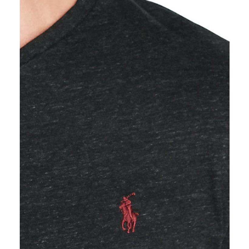 Polo RalphLauren ポロ ラルフローレン V-ネック ロングTシャツ 長袖 ワンポイント ポニー BLACK-HEATHER｜dukesstore｜04