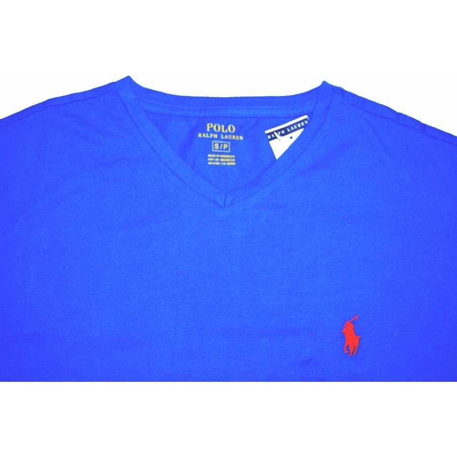 Polo RalphLauren ポロ ラルフローレン Vネック Tシャツ ROYAL BLUE｜dukesstore｜02