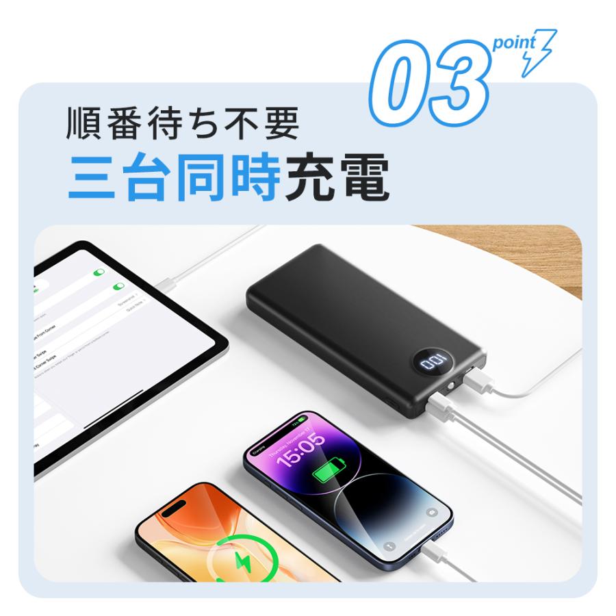 モバイルバッテリー 大容量 40000mAh 2.4A 急速充電 Type-C出 モバイルバッテリー 大容量 40000mAh 2.4A 急速充電 Type-C出