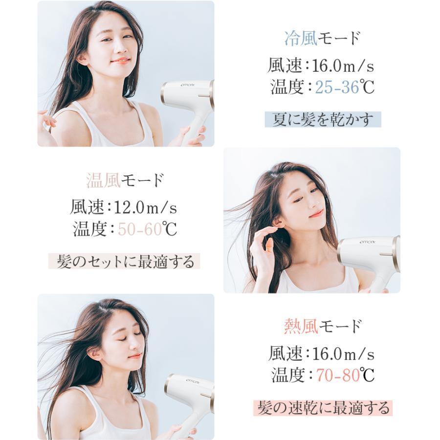 ヘアードライヤー マイナスイオン イオン 3分速乾 100V 1200W 大風量