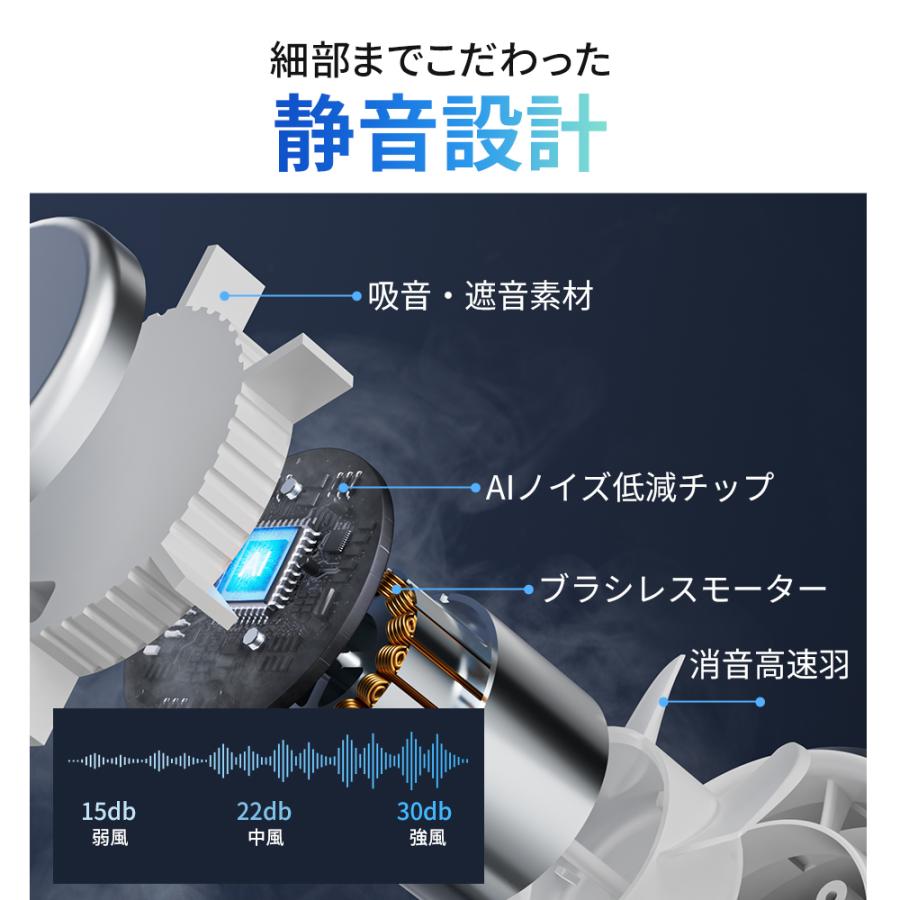 超高速モーター搭載】携帯扇風機 冷却プレート付き ハンディファン