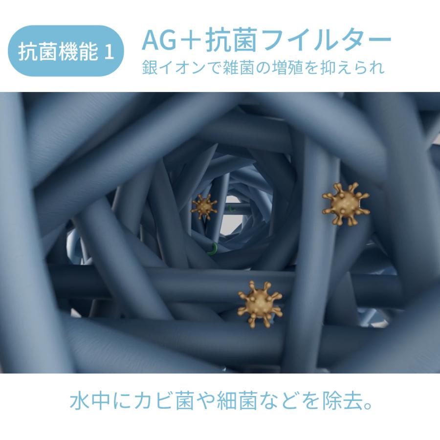 超音波式加湿器 2重除菌 最大40時間連続運転 マイナスイオン機能 抗菌カートリッジ 空焚き防止 転倒自動OFF タイマー付き 大容量 上部給水 卓上 7色LEDライト |  | 05