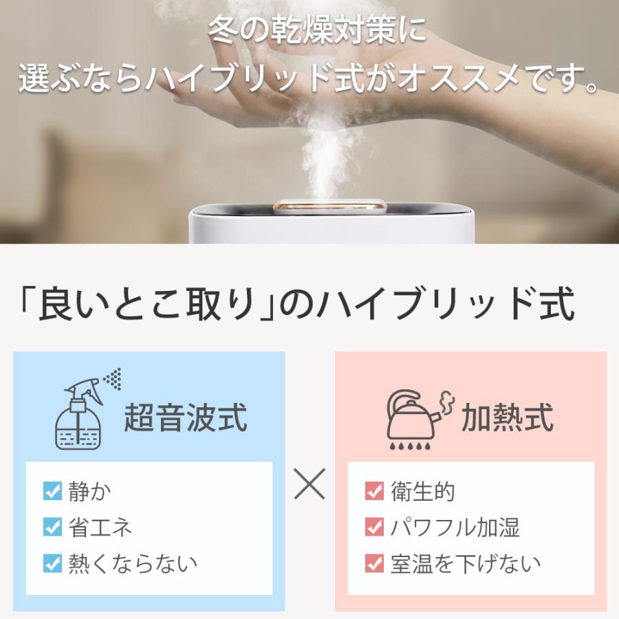 加湿器 大容量 9L 加熱式 超音波式 タイマー機能 静音 省エネ 水漏れ