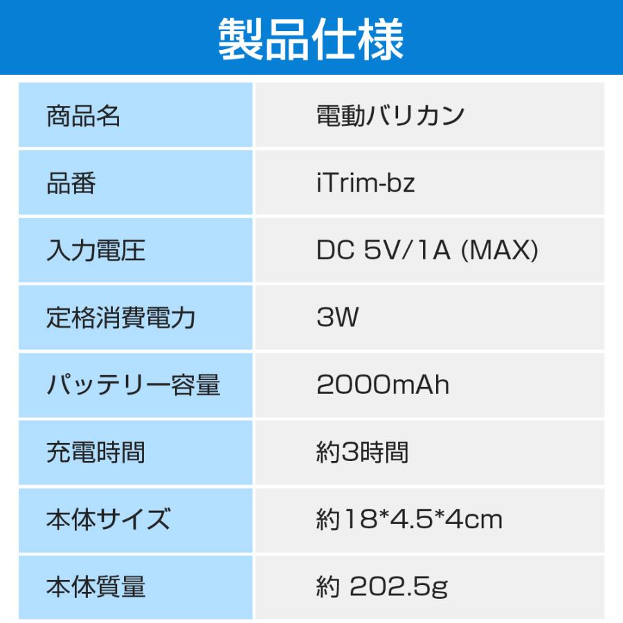 電気バリカン ヘアカッター バリカン散髪 2000mAh ヘアクリッパー