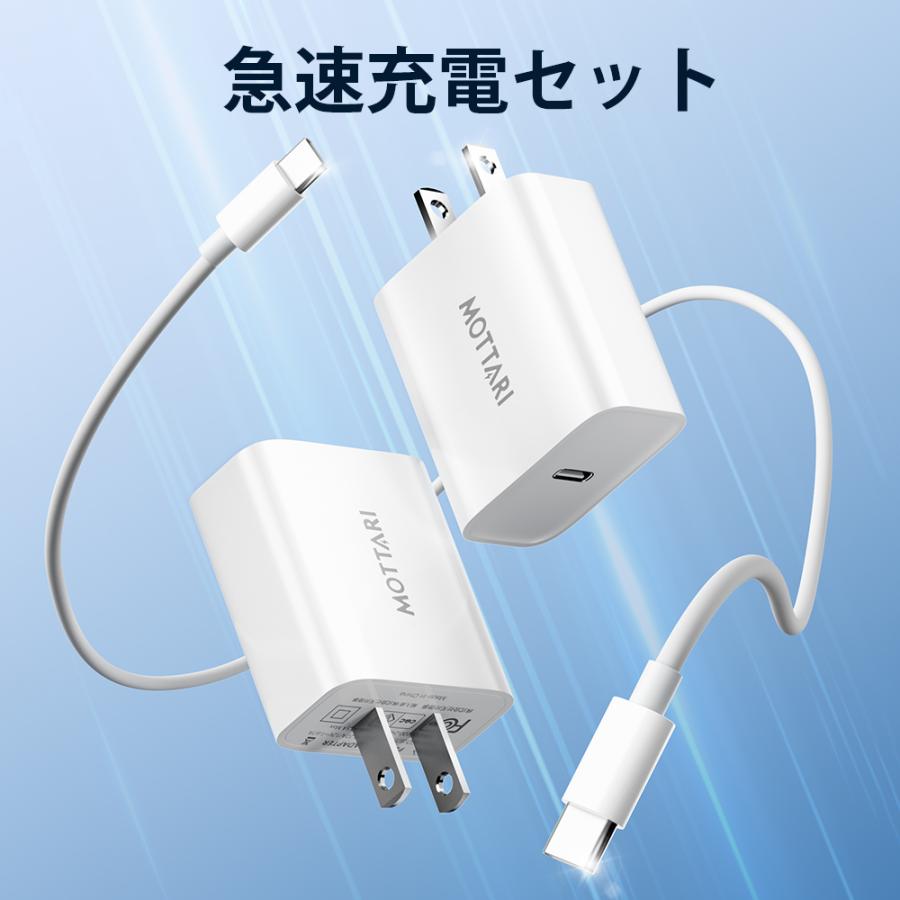 20W GaN急速充電セット」iphone 充電器 ケーブルセット 急速充電器