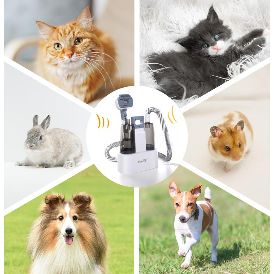ペット掃除機 猫 犬 トリミング 電動クリーナー 超静音 ペットバリカン