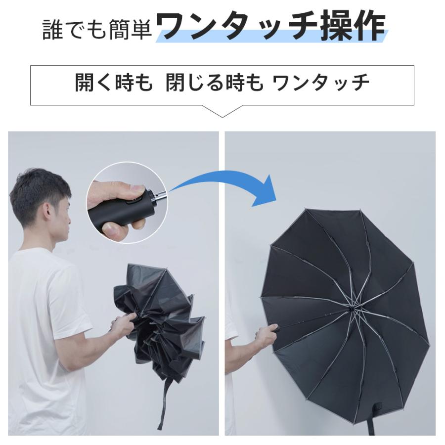 「在庫処理」傘 晴雨兼用 逆さ傘 折りたたみ傘 日傘 雨傘 晴雨傘 大きいめサイズ 99.9%UVカット 遮熱 自動開閉 10本骨 耐強風 軽量 UV対策 熱中症対策 男女兼用 |  | 19