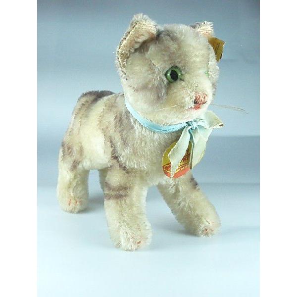 Steiff - ★シュタイフ社ぬいぐるみ 猫妄りがましいにはたまらない！大きいさのある猫/猫！１９４８〜５０日取り前半■アンティーク おもちゃ-ゲーム、おもちゃ-ぬいぐるみ