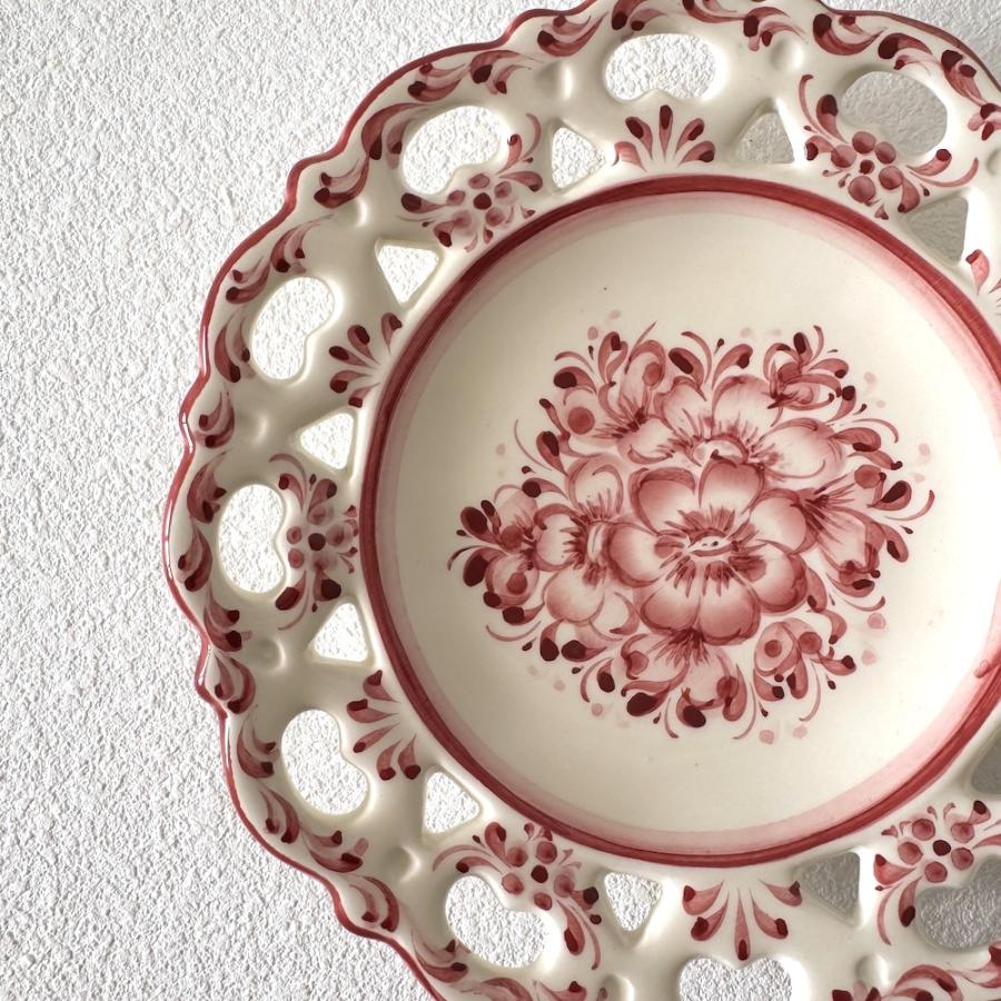 ポルトガル製 飾り皿 絵皿 壁掛け プレート アズレージョ 陶器