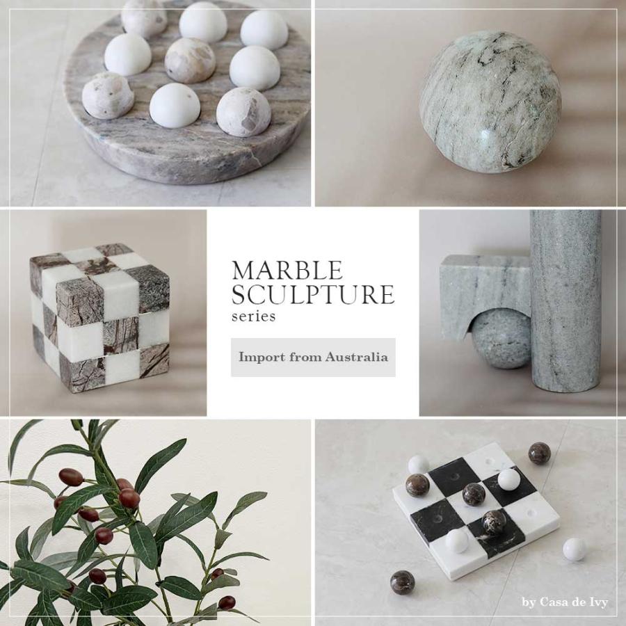 Coast to オーストラリア直輸入 大理石 オブジェ キューブ 天然石 一点