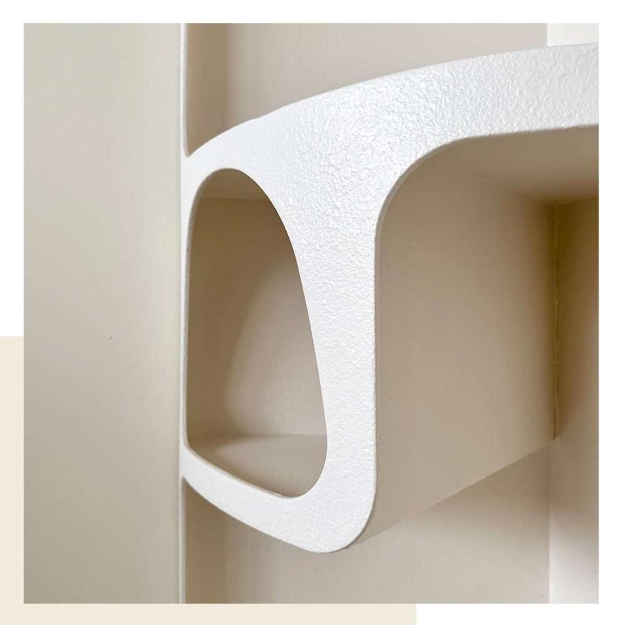 オーストラリア直輸入 北欧風 コーナーシェルフ 棚 120cm ホワイト