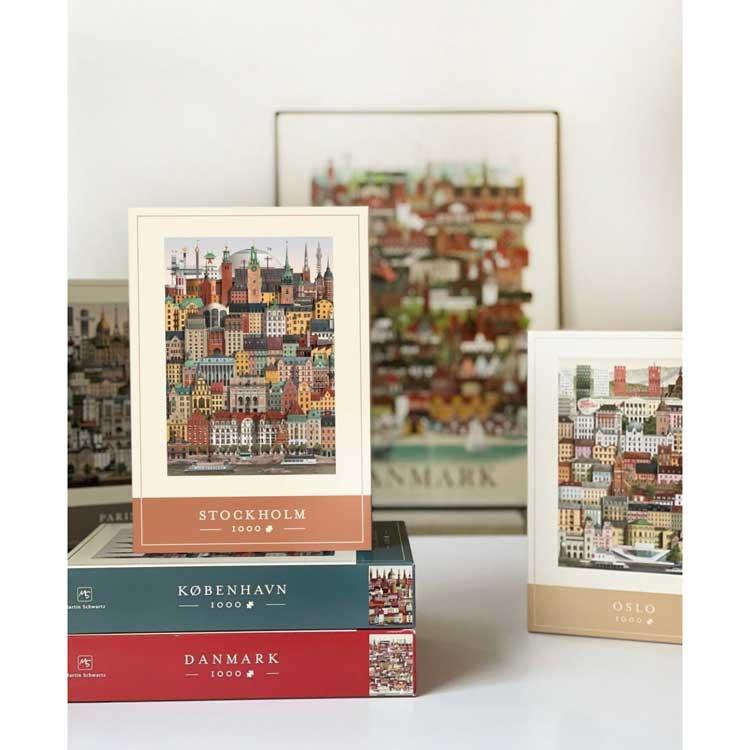 ジグソーパズル 1000ピース ヨーロッパ 街 風景 アート パリ ロンドン バルセロナ ベルリン ニューヨーク コペンハーゲン