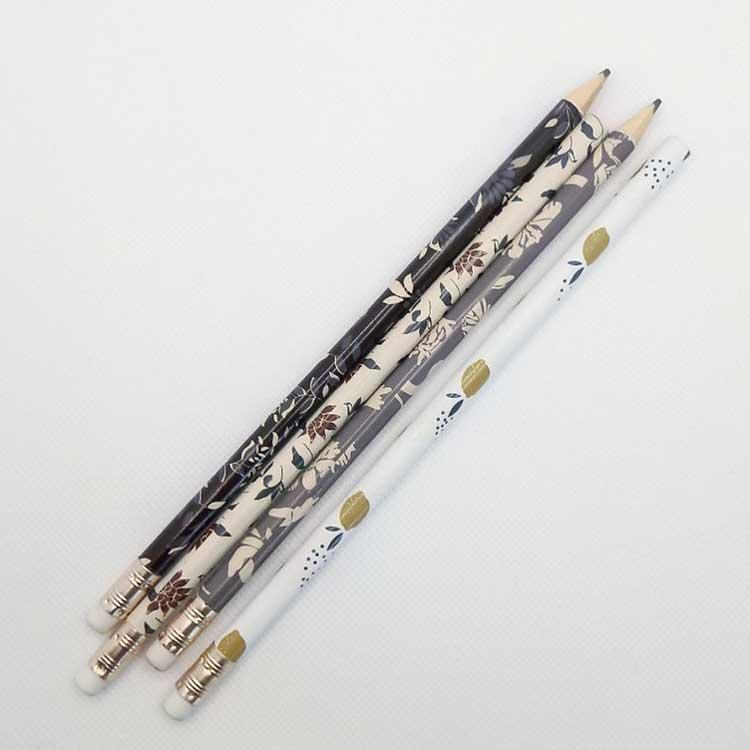 在庫限り！売り尽くし SALE】フランス 鉛筆 HB 花柄 おしゃれ えんぴつ
