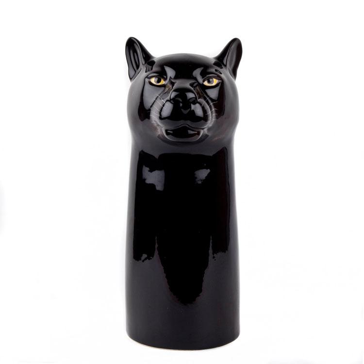 アウトレット！ 花瓶 黒ヒョウ ひょう パンサー Panther Flower Vase