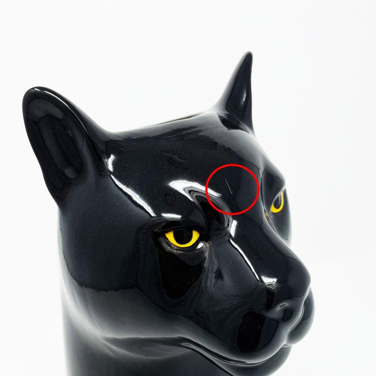 アウトレット！ 花瓶 黒ヒョウ ひょう パンサー Panther Flower Vase