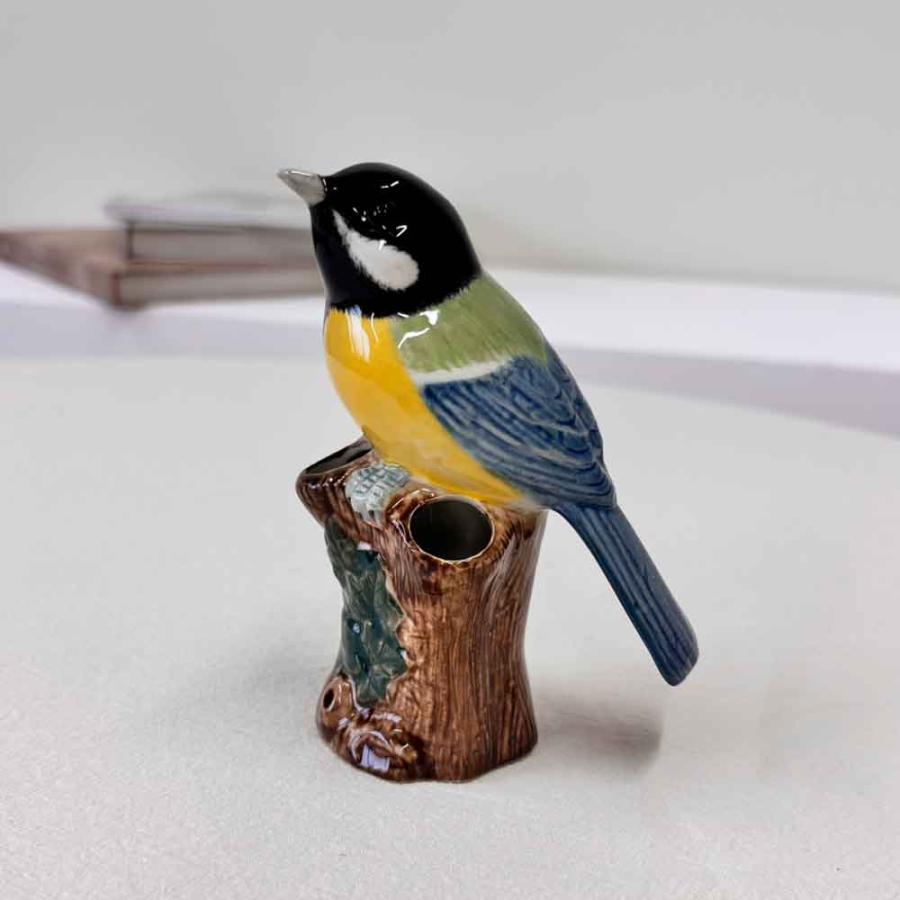 小花入れ 花瓶 シジュウカラ 野鳥 鳥 Great Tit Bud Vase ギフト