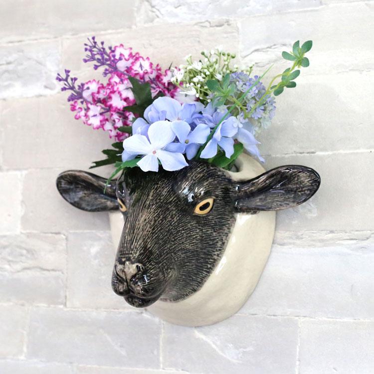 壁掛け 花瓶 羊 じつじ ヒツジ 小物入れ 動物 家畜 アニマル 壁掛け 花瓶 羊 じつじ ヒツジ 小物入れ 動物 家畜 アニマル