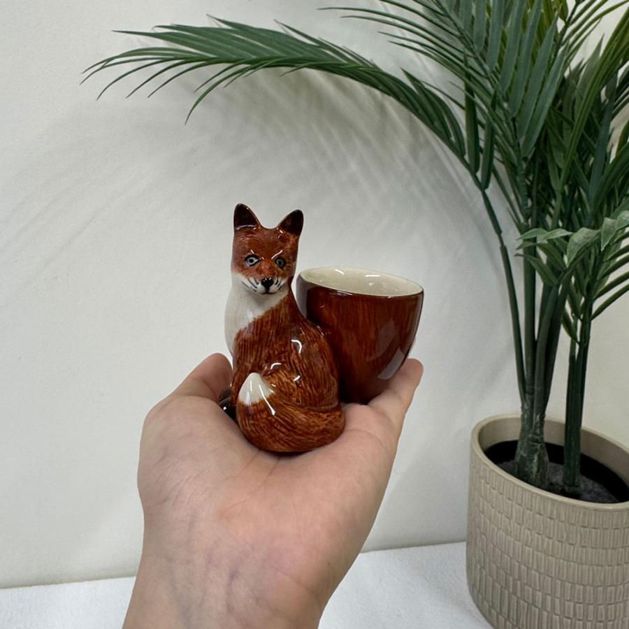 エッグスタンド エッグカップ ポット 卵 きつね キツネ 狐 動物 野生