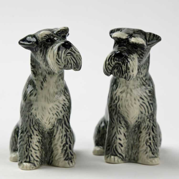 フィギュア フィギュリン 置物 セット シュナウザー 犬 Schnauzer