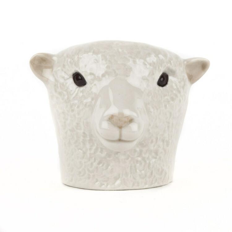 エッグスタンド エッグカップ ポット 卵 ひつじ 羊 ヒツジ Southdown Face Egg Cup プレゼント クエイルセラミックス ...