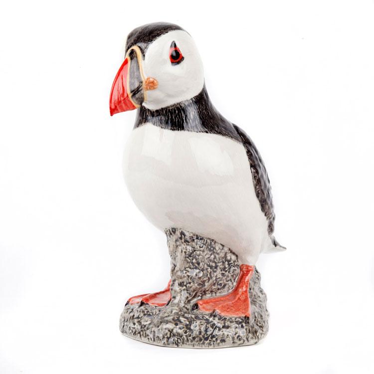 花瓶 ニシツノメドリ ツノメドリ おしゃれ 可愛い 陶器 大きい 動物