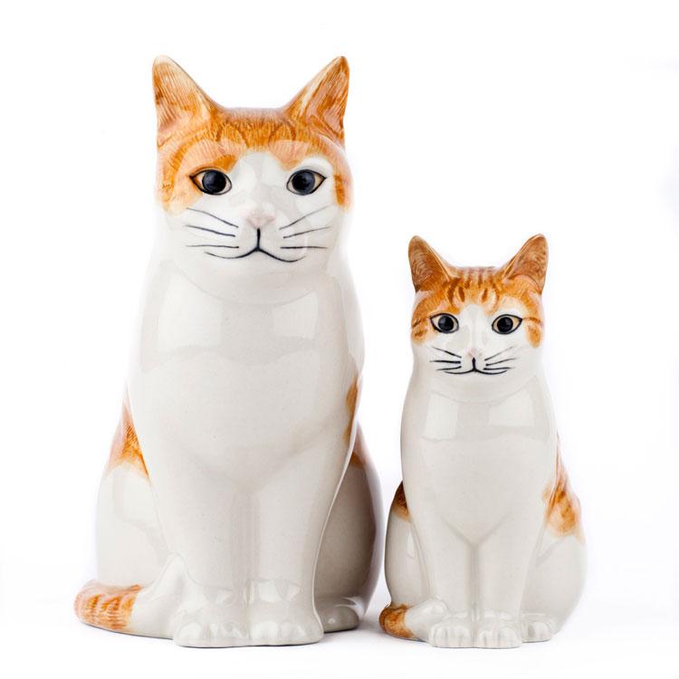 花瓶 猫 茶トラ ハチワレ おしゃれ 可愛い 陶器 大きい 動物 アニマル ネコ ねこ ペット プレゼント クエイルセラミックス Quail Ceramics Squash |  | 02