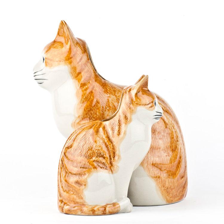 花瓶 猫 茶トラ ハチワレ おしゃれ 可愛い 陶器 大きい 動物 アニマル ネコ ねこ ペット プレゼント クエイルセラミックス Quail Ceramics Squash |  | 08