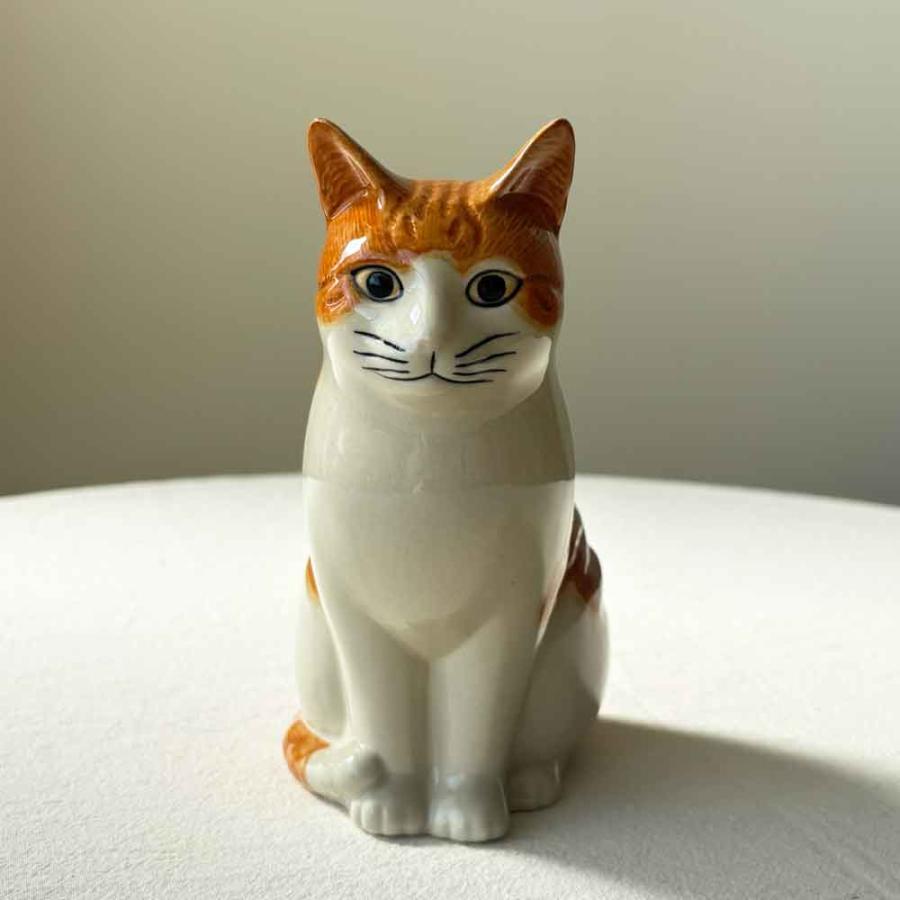 花瓶 猫 茶トラ ハチワレ おしゃれ 可愛い 陶器 大きい 動物 アニマル