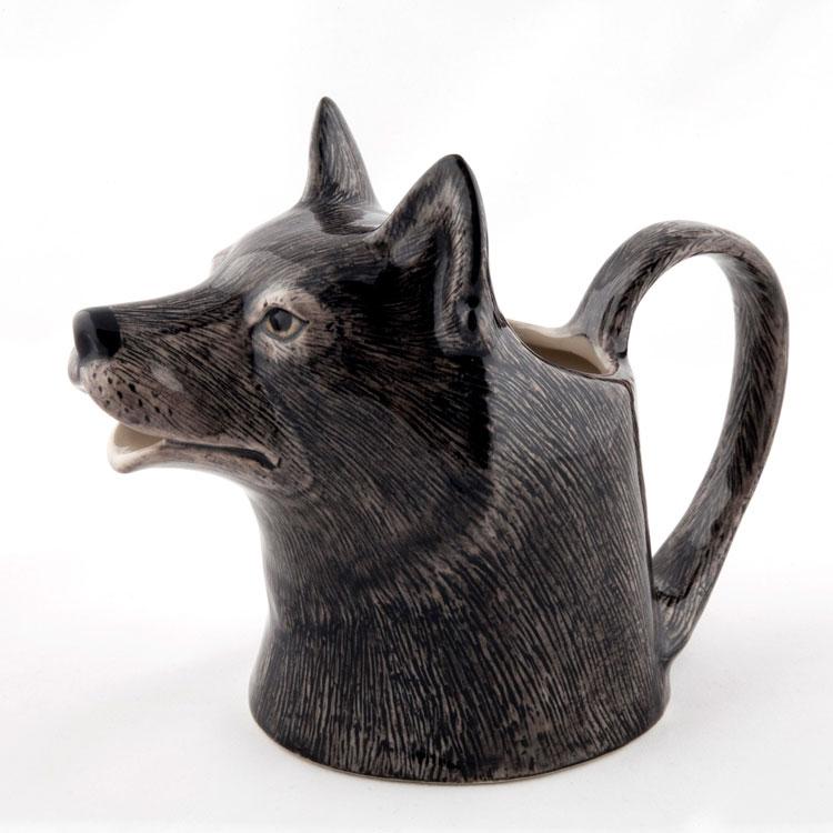ジャグ 花瓶 狼 オオカミ Wolf Jug プレゼント クエイル ジャグ 花瓶 狼 オオカミ Wolf Jug プレゼント クエイル