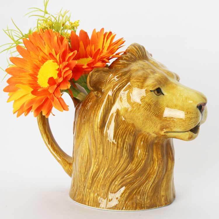 ジャグ 花瓶 水差し ライオン Lion Jug プレゼント クエイル 