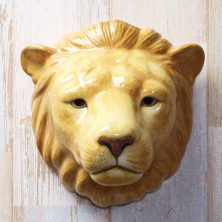 壁掛け 花瓶 ライオン Lion Wall Vase プレゼント クエイル 