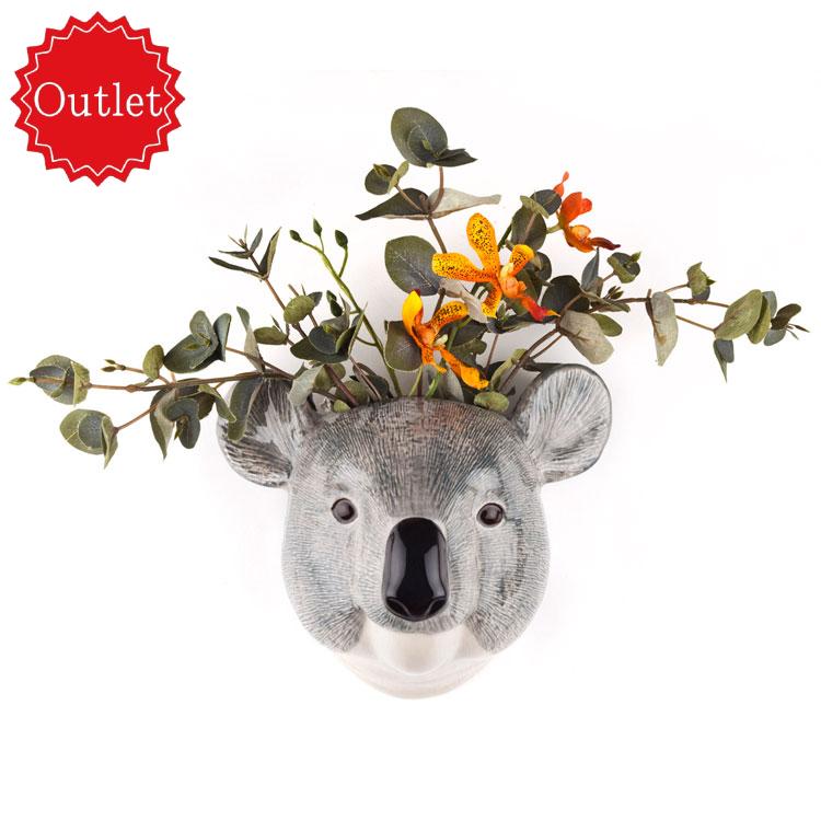 アウトレット！ 壁掛け 花瓶 コアラ Koala Wall Vase プレゼント クエイルセラミックス Quail Ceramics