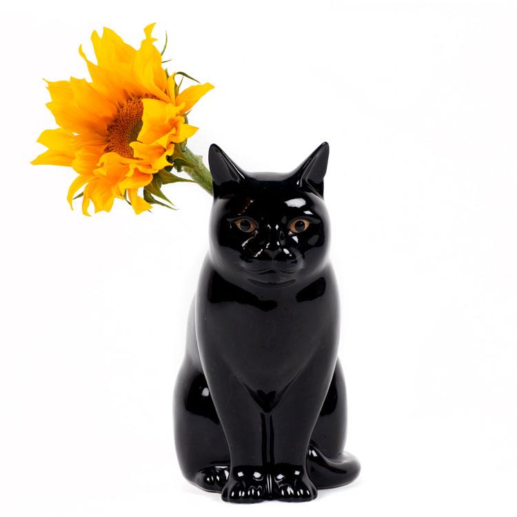 花瓶 猫 黒猫 くろねこ 黒 おしゃれ 可愛い 陶器 大きい 動物 花瓶 猫 黒猫 くろねこ 黒 おしゃれ 可愛い 陶器 大きい 動物
