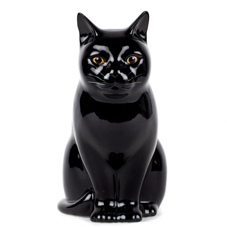 花瓶 猫 黒猫 くろねこ 黒 おしゃれ 可愛い 陶器 大きい 動物 アニマル