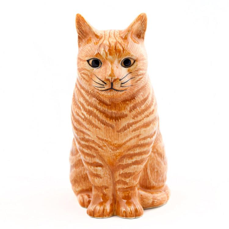 花瓶 猫 茶トラ トラ猫 おしゃれ 可愛い 陶器 大きい 動物 アニマル