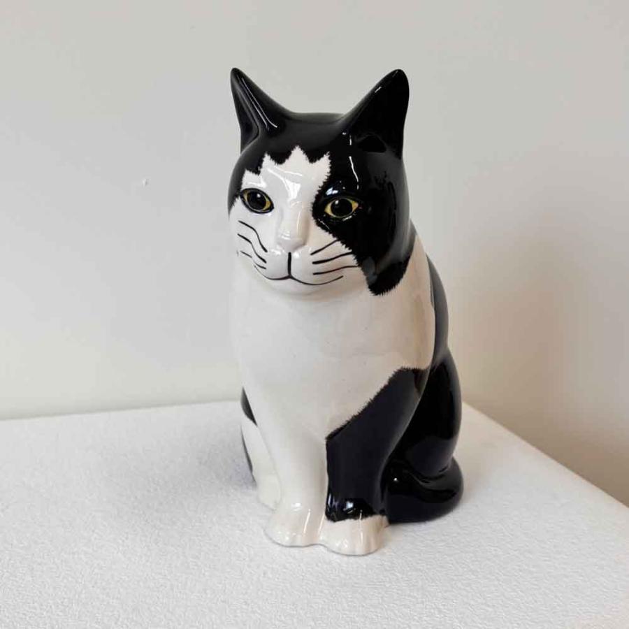 黒白の猫の陶器置物 TWIN CATS | sen no STORE
