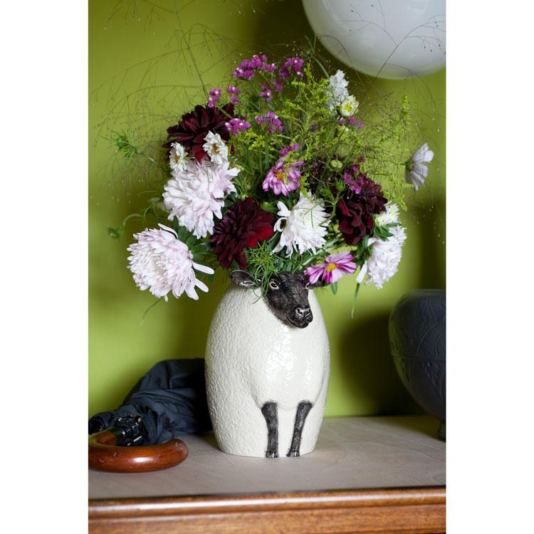 花瓶 羊 サフォーク ひつじ ヒツジ おしゃれ 可愛い 陶器 大きい