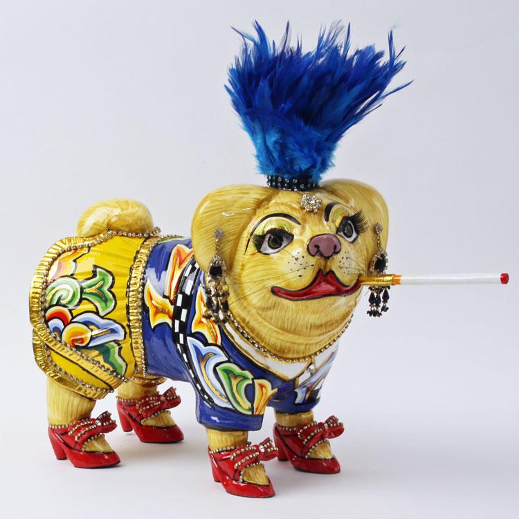 Emilie 犬 フィギュア パグ ブルドッグ マルチーズ チャウチャウ