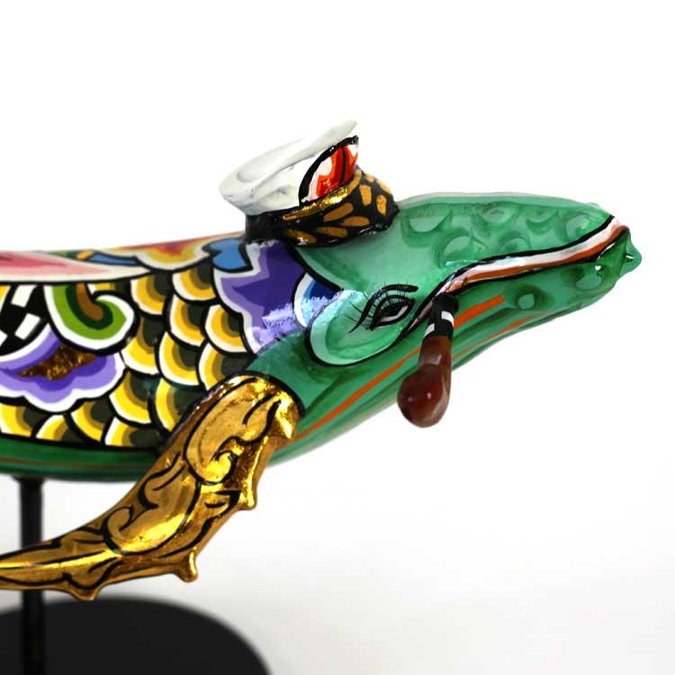 クジラ くじら フィギュア Ahab Mサイズ TOMS Drag ポップ アート