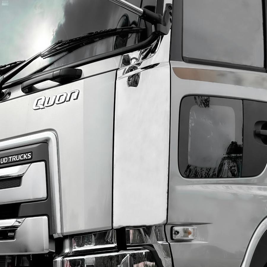 日産 UD 17 パーフェクト クオンメッキ コーナー パネル 左右セット UDトラックス 17クオン コーナーパネル メッキコーナー 左右セット