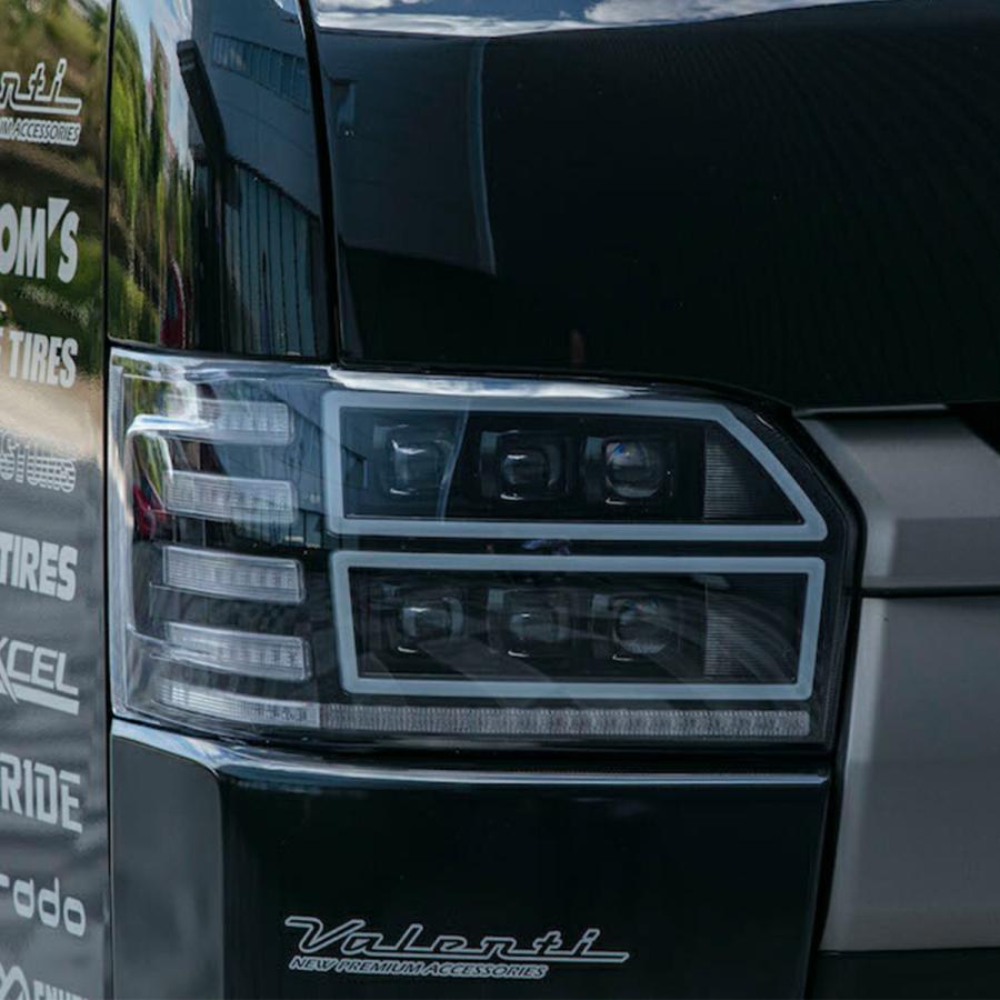 Valenti ヴァレンティ ジュエルヘッドランプ ６眼 LEDヘッドライト 200系 ハイエース HL200A-CM-4-1の画像