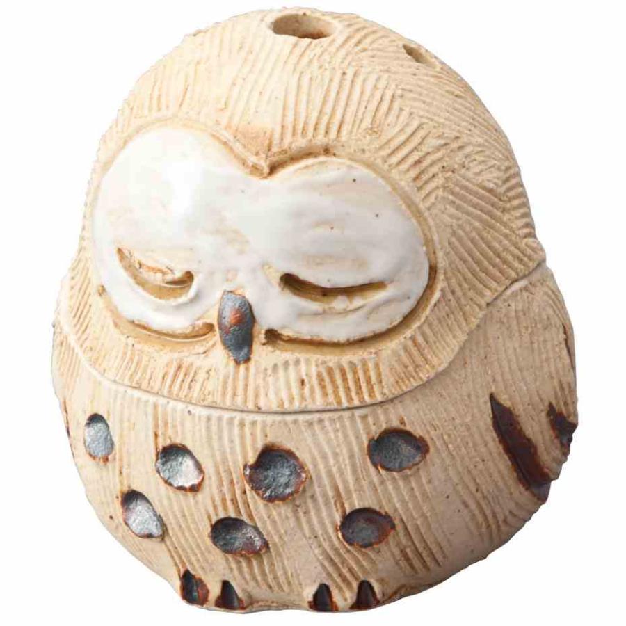 香炉 陶器 ふくろう 梟/ 蔵 フクロウ /アロマ プレゼント 贈り物