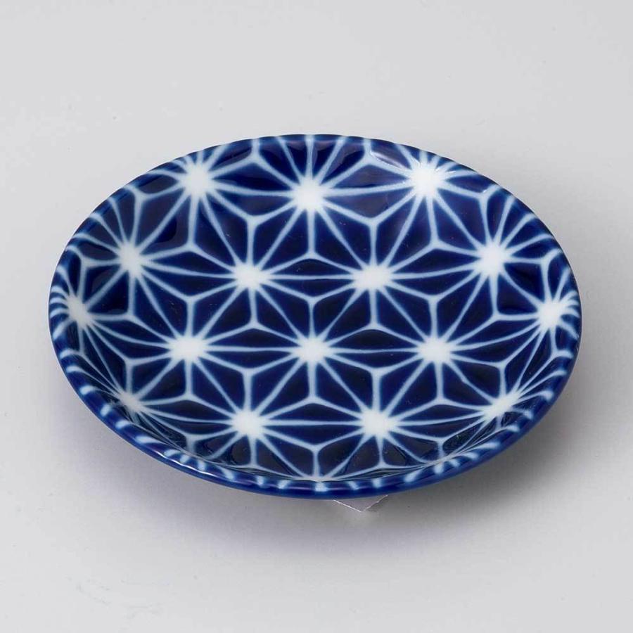 小皿 醤油皿/ 新瑠璃小皿（麻） /刺身 お新香 梅干し 珍味 陶器 業務用