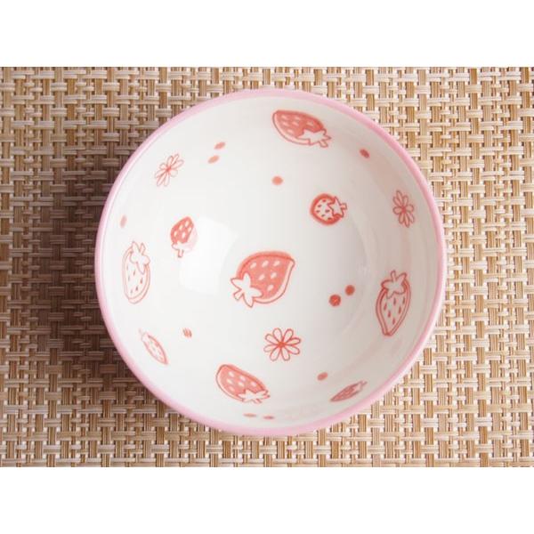 茶碗 かわいい 子供用 苺/ イチゴ茶碗 孫平 /ちゃわん こども 小さめ