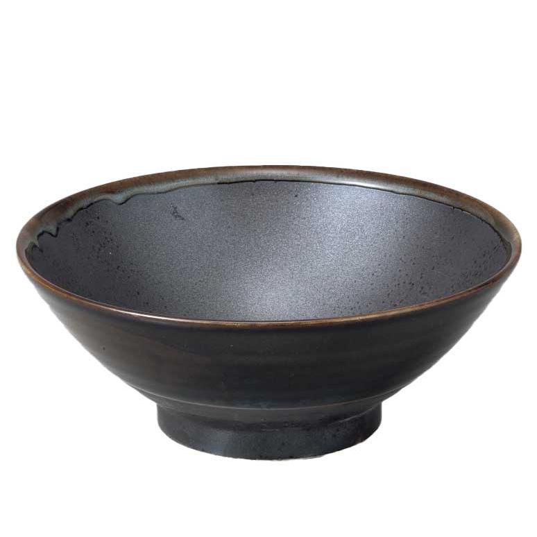 食器 どんぶり 美濃焼/ 明世黒5.8そば丼 /お好み丼 ラーメン そば